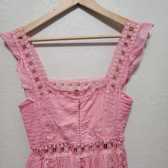Free People Verona Pink Boho Dress Size XS - Picture 3 of 13